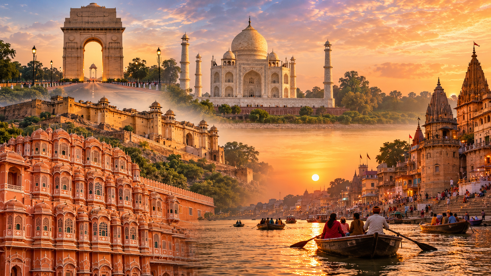 Golden Triangle with Varanasi tour featuring Delhi